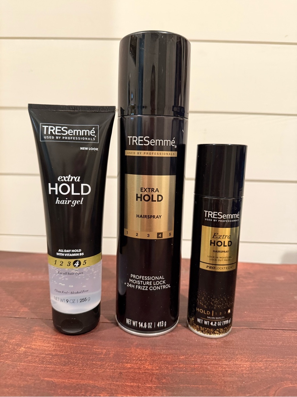 Extra Hold Hair Styling Trio — Black